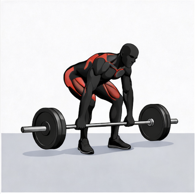 Deadlift exercise illustration